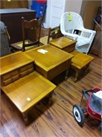 Table and two end tables