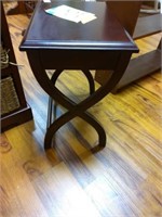 Cross leg wooden table