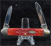 Vintage Case XX Centennial Red Bone 2-Blade Knife