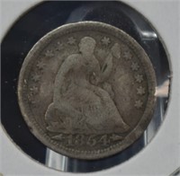 1854 U.S. Silver Seated Liberty Half Dime