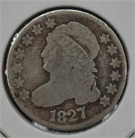 1827 U.S. Silver Draped Bust Dime