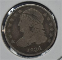 1834 U.S. Silver Draped Bust Dime