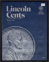 1909 - 1940 Lincoln Cent Book - Incomplete