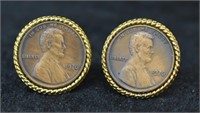 Handmade Lincoln Cent Rings; 2 Pcs.