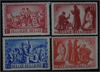 Belgium Near Mint Stamp Set; Postal History, Phila