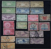 U.S. Airmail Stamp Set; Some Near Mint Postal Hist