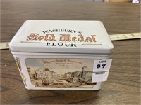 Gold Medal tin with recipes
