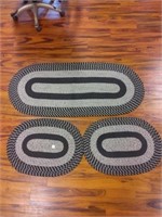 RUGS 3pc. Set and throw pillow