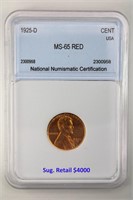 1925-D Cent NNC MS-65 Red