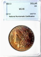 1883-O Morgan NNC MS-66 $450 GUIDE