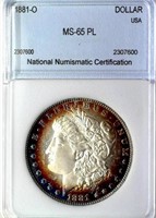 1881-O Morgan NNC MS-65 PL $3450 GUIDE