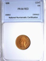 1899 Indian Cent NNC PR-64 Red $575 GUIDE