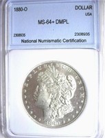 1880-O Morgan NNC MS-64+ DMPL $26500 GUIDE