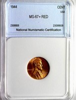 1944 Cent NNC MS-67+ RED LISTS FOR $500