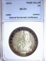 1876-S Trade Dollar NNC MS-64+ $4000 GUIDE