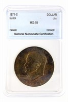 1971-S Ike NNC MS-69 Silver