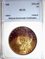 1898 MORGAN NNC MS-66 LIST FOR $600