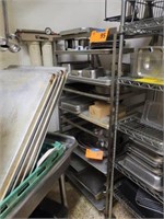 Tray Rolling Cart w/ Trays