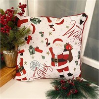 Santa Wishes Throw Pillow for Sofa