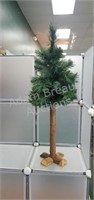 30 in decorative Christmas tree with real wood