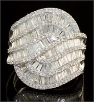 14kt Gold Brilliant 2.00 ct Baguette Diamond Ring