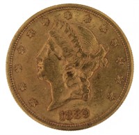 1889-S Libety Head $20.00 Gold Double Eagle