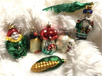 Vintage Retro Glass Ornaments