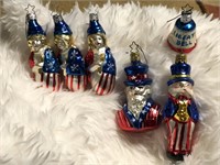 America Retro Glass Ornaments