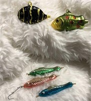 Retro Glass Fish Ornaments