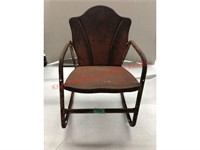 Metal child's antique chair