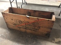 S.B Cough Drops LG Wood Box