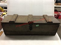 Heavy primitive wood box