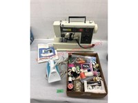 JC Penney Sewing Machine w/ Accessories