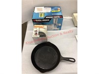 B&D Mini Food Processor, Fondue Pot, Iron Skillet