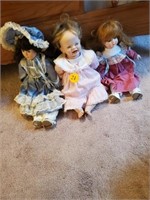 ASSORTED PORCELAIN DOLLS