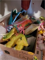 BOX OF ASSORTED TOYS- DINOSAURS