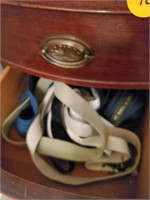 DRAWER OF ASSORTED BELTS/ BOWS