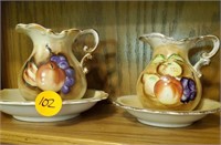 PAIR OF FRUIT PITCHER AND BOWLS - JAPAN
