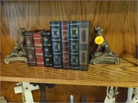 DOG BOOKENDS AND BOOK DECOR