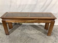 Glass Top Hallway Table 25in x 57in x 17in