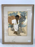 Signed Lucille Patterson March Silk Screen Print
