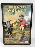 Framed Johnnie Walker Ad
