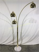 Marble base brass lamp over 6 foot tall