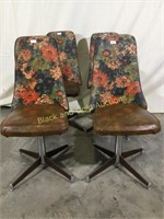 4- Retro swivel chairs