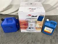 KeroHeat Portable kerosene heater w/ fuel & can