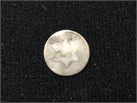 1851 Silver Three Cent Coin