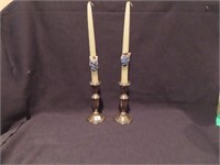 EMPIRE STERLING WEIGHTED CANDLE HOLDER SET 6"