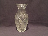 CUT GLASS VASE 10" TALL