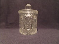 ETCHED GLASS CANDY DISH - 8"