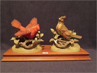 2PCS - CARDINALS BY ANDREA ON STANDS -